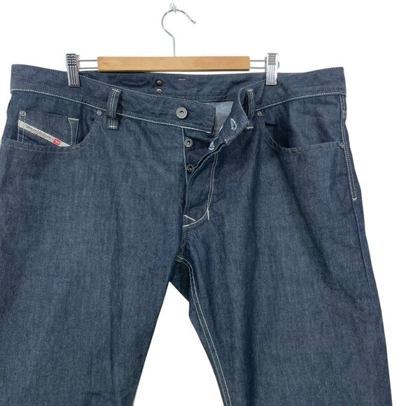 Diesel Men's Dark Indigo Straight Jeans - Picture 3 of 8